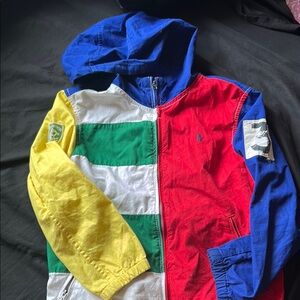 Polo by Ralph Lauren Red and Blue Sweatshirt